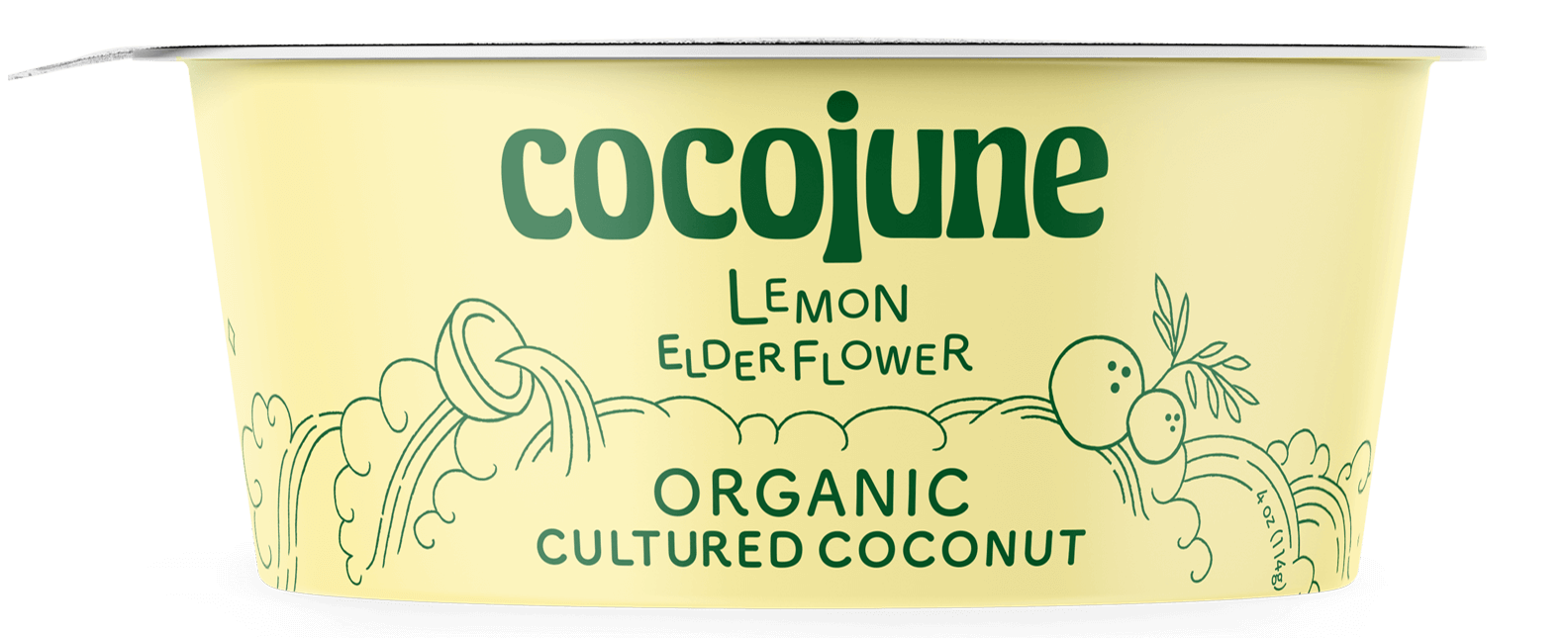 Cocojune Organic Yogurt Lemon Elderflower 4 oz delivery in Denver, CO