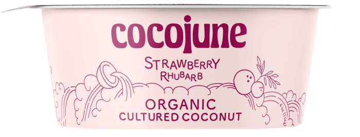 Cocojune Strawberry Rhubarb 4oz Yogurt