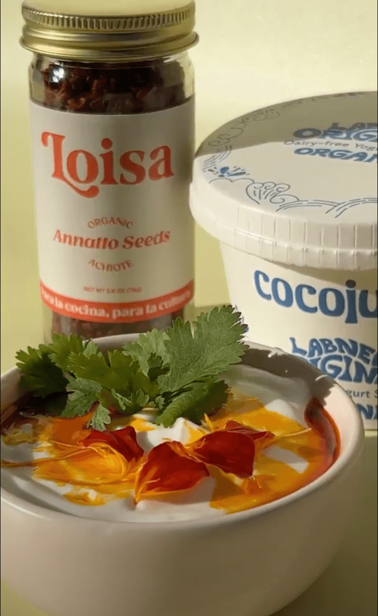 cocojune x Loisa Organic Annatto Seed Oil Labneh Dip